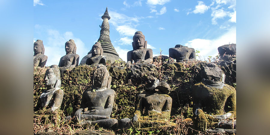 မြောက်ဦး ရှေးဟောင်းယဉ်ကျေးမှုဒေသက ကိုးသောင်းပုထိုးတော်ကြီး (ဓာတ်ပုံ)