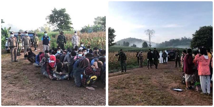 တပတ်အတွင်း ထိုင်းဘက် တရားမဝင် လာရောက်သည့် မြန်မာအလုပ်သမား ၅၀၀ ခန့် ဖမ်းမိ