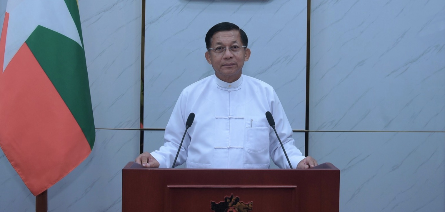 ပြည်သူများ ဆန်နှင့် ဆီ လျှော့စားကြရန်  အာဏာသိမ်းစစ်ခေါင်းဆောင်တိုက်တွန်း