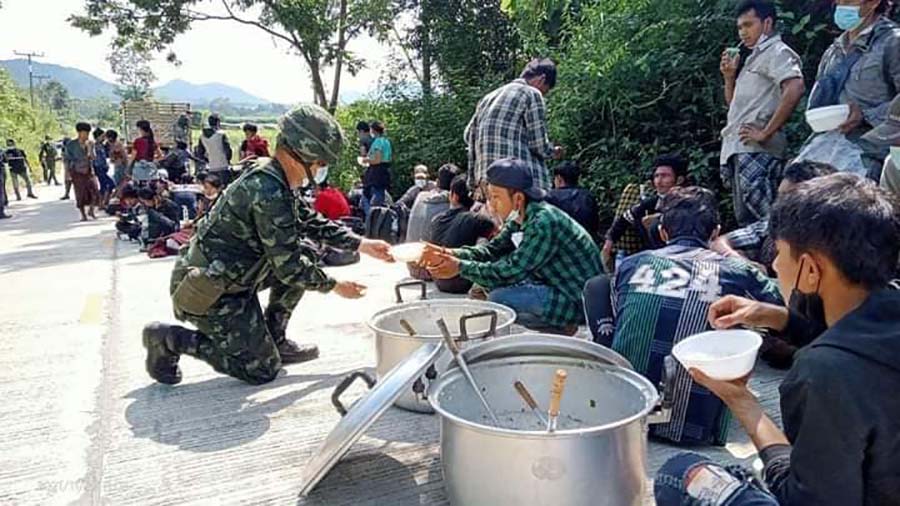 ကန်ချနပူရီခရိုင်တွင် တရားမဝင် မြန်မာ ၉၇ ဦး ဖမ်းမိ၊ သီတင်းပတ်တွင်း ၃၀၀ ကျော် ဖမ်းခံရ