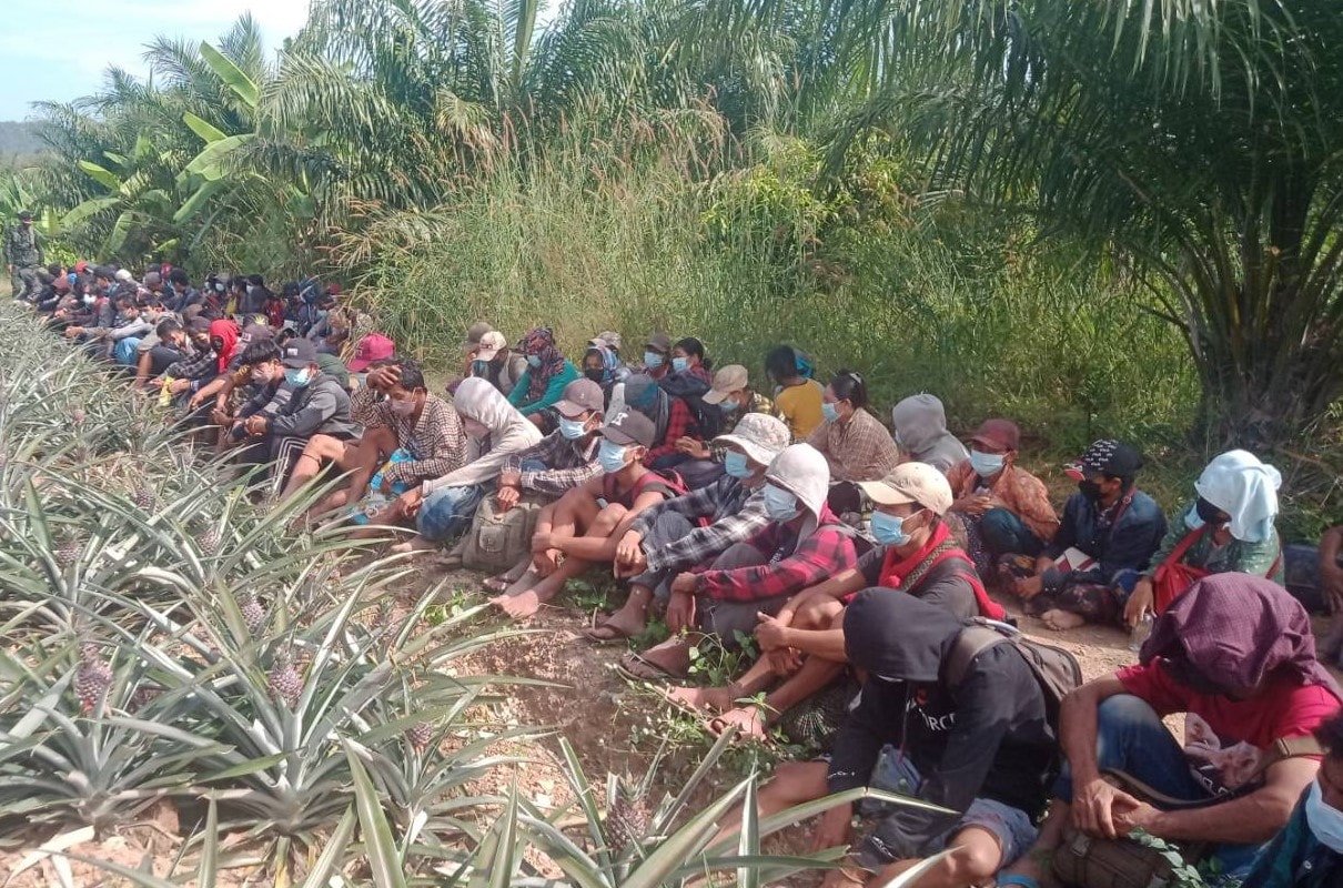 ကန်ကျနပူရီနာနတ်တောအတွင်း တရားမဝင်မြန်မာ ၁၀၀ ကျော် ထပ်မံဖမ်းဆီးခံရ