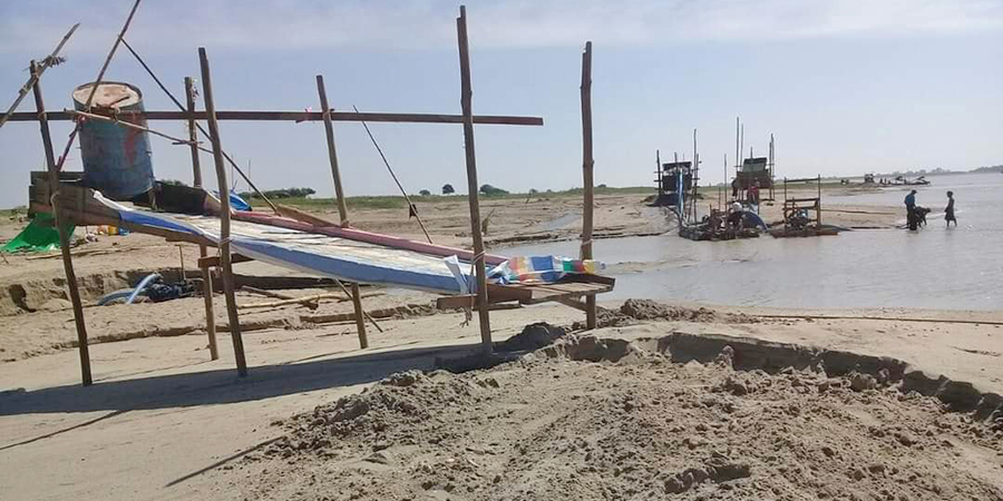 ရေစကြိုမြို့ ရေလယ်ကျွန်းဒေသတွင် ရွှေမျောလုပ်ငန်းများကြောင့် ကမ်းပြိုမည်ကို ဒေသခံများ စိုးရိမ်