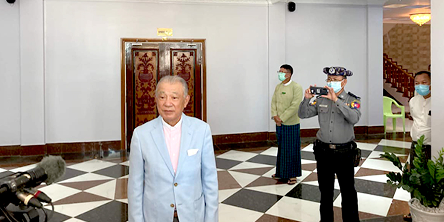 နိပွန်ဖောင်ဒေးရှင်းဥက္ကဋ္ဌ ရခိုင်ပြည်နယ်သို့ ဒုတိယအကြိမ်သွားရောက်၊ ဒုက္ခသည်များနှင့် တွေ့ဆုံ