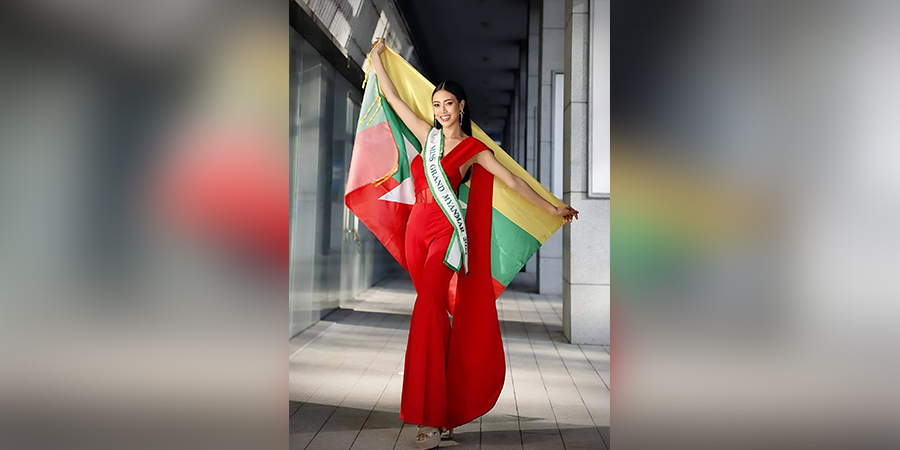Miss Grand International ပြိုင်ပွဲယှဉ်ပြိုင်ရန် မြန်မာအလှမယ် အမရာရွှန်းလဲ့ ထိုင်းသို့ ထွက်ခွာ