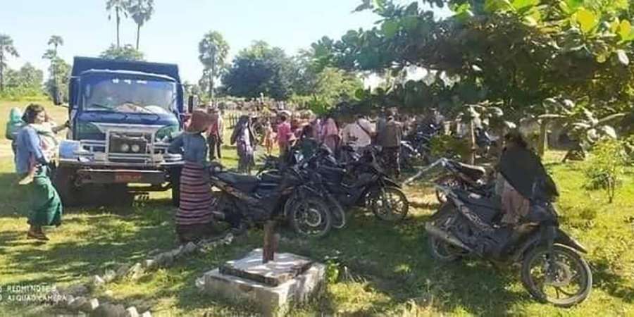 မြောင်မြို့နယ်တွင် နေအိမ်အချို့ကို စစ်တပ်ကမီးရှို့၊ တိုက်ပွဲကြောင့် ကနီဒေသခံ ၅၀၀၀ ခန့် တိမ်းရှောင်နေရ