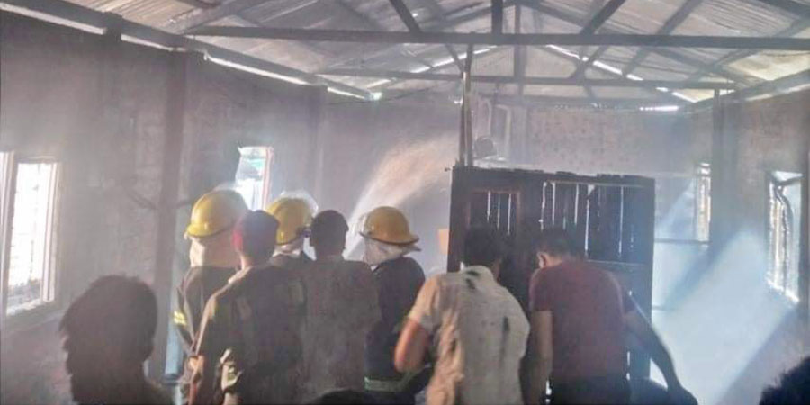ဘိုကလေးမြို့တွင် မီးလောင်မှုကြောင့် နေအိမ် ၁ လုံးပျက်စီးဆုံးရှုံး