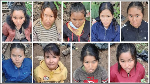 ကလေး PDF ဆေးတပ်ဖွဲ့ဝင်အမျိုးသမီး ၉ ဦး မော်လိုက် ကလေးအကျဉ်းထောင်ရောက်နေ