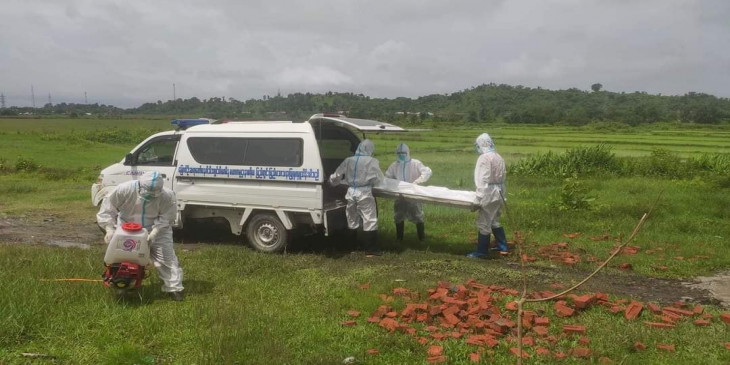 ရခိုင်ပြည်နယ်၌  ကိုဗစ်-၁၉ ကူးစက်ခံရသူ သေဆုံးနှုန်းမြင့်မားနေ