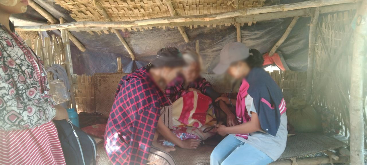 ပုလဲမြို့နယ်က စစ်​ဘေးသင့်ပြည်သူတချို့ စားနပ်ရိက္ခာနှင့် ​ဆေးဝါးများ အကူအညီလိုအပ်​