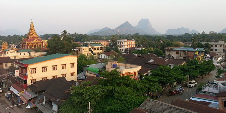 ဘားအံမြို့ အ.ထ.က (၃) ကျောင်းရှေ့ ပေါက်ကွဲမှုဖြစ်ပွား