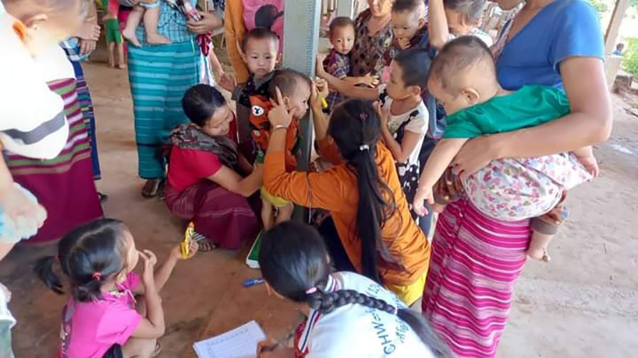 ကေအန်ယူနယ်မြေတွင် ကလေးသူငယ် ကျန်းမာရေးစောင့်ရှောက်မှုပညာပေး (ဓာတ်ပုံ)
