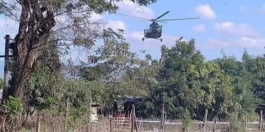 နှမ်းခါးကျေးရွာကို စစ်ရဟတ်ယာဉ်သုံး ပစ်ခတ်မှုကြောင့် ပြည်သူ ၃၀ ထက်မနည်းသေဆုံး (ရုပ်သံ)