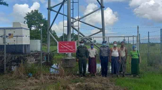 မော်လမြိုင်ကျွန်း၌ မိုင်တဲလ်တာဝါတိုင် ကင်းစောင့်ရန် စစ်ကောင်စီက ဒေသခံများကို စေခိုင်း