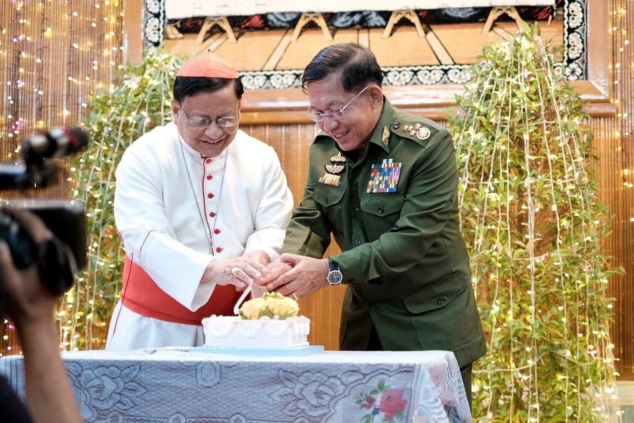 အာဏာသိမ်းစစ်ခေါင်းဆောင်နှင့် တွေ့ဆုံခဲ့သည့် ကာဒီနယ်ချားလ်ဘိုကို ICJM က ရှုတ်ချ