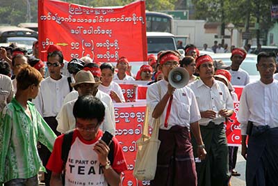 ရန္ကုန္ၿမိဳ႕မွာ ပုဒ္မ ၅၉ ပယ္ဖ်က္ေရး ဆႏၵထုတ္ေဖာ္
