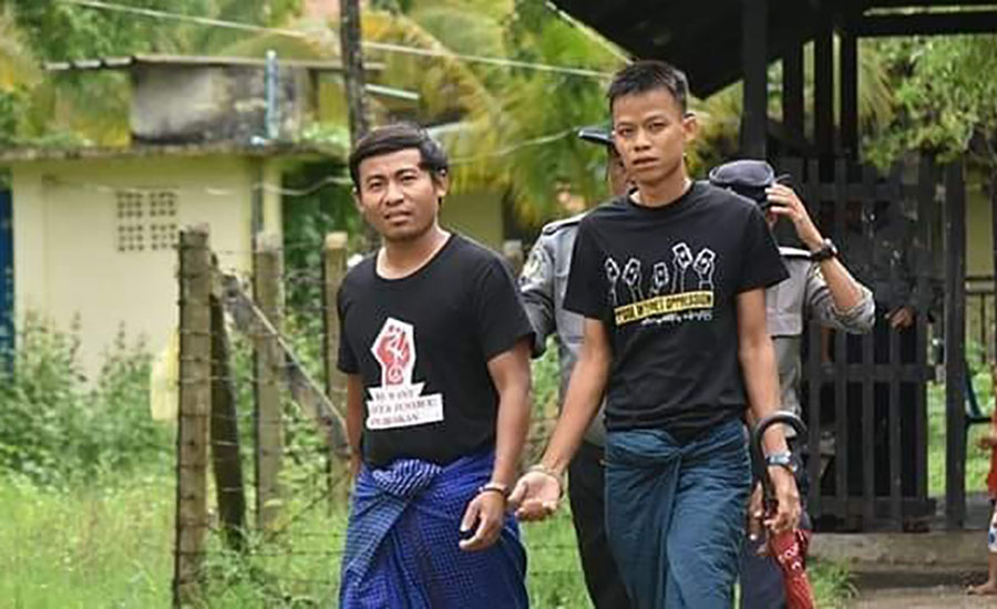 တရားစွဲခံထားရသည့် ရခိုင်လူငယ် ၂ ဦးကို ငွေဒဏ်အမိန့်ချပြီး ခံဝန်ဖြင့်ပြန်လွှတ်