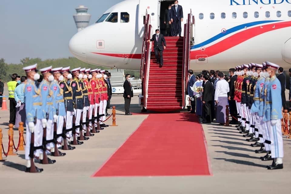 ကမ္ဘောဒီးယားခေါင်းဆောင်ဟွန်ဆန် နေပြည်တော်ရောက်၊ ၊ ပြည်သူ့ဆန္ဒ လေးစားရန် CRPH တိုက်တွန်း