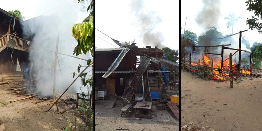 ကသာမြို့နယ် မိုးတားကြီးကျေးရွာတလျှောက် စစ်တပ်က ဂျက်တိုက်လေယာဉ်ဖြင့် ဗုံးကြဲ