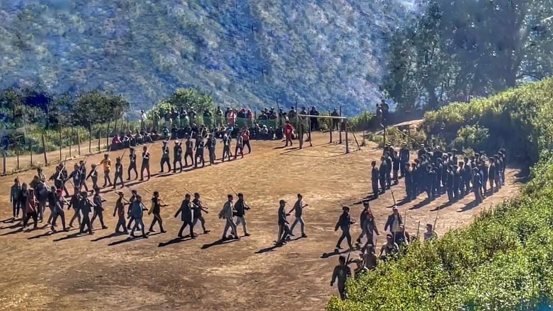 စစ်ကောင်စီတပ် မီးရှို့ဖျက်ဆီးသွားသည့်  YDF- စခန်း ပြန်လည်တည်ဆောက်