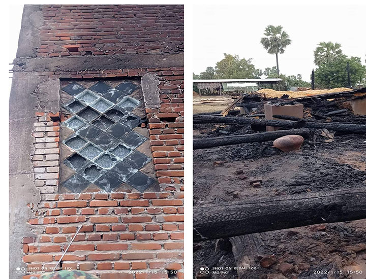 စစ်ကိုင်းတိုင်းအတွင်း မြို့နယ်များတွင် စစ်ကောင်စီတပ်က ပြည်သူလူထု နေအိမ်များကို မီးရှို့