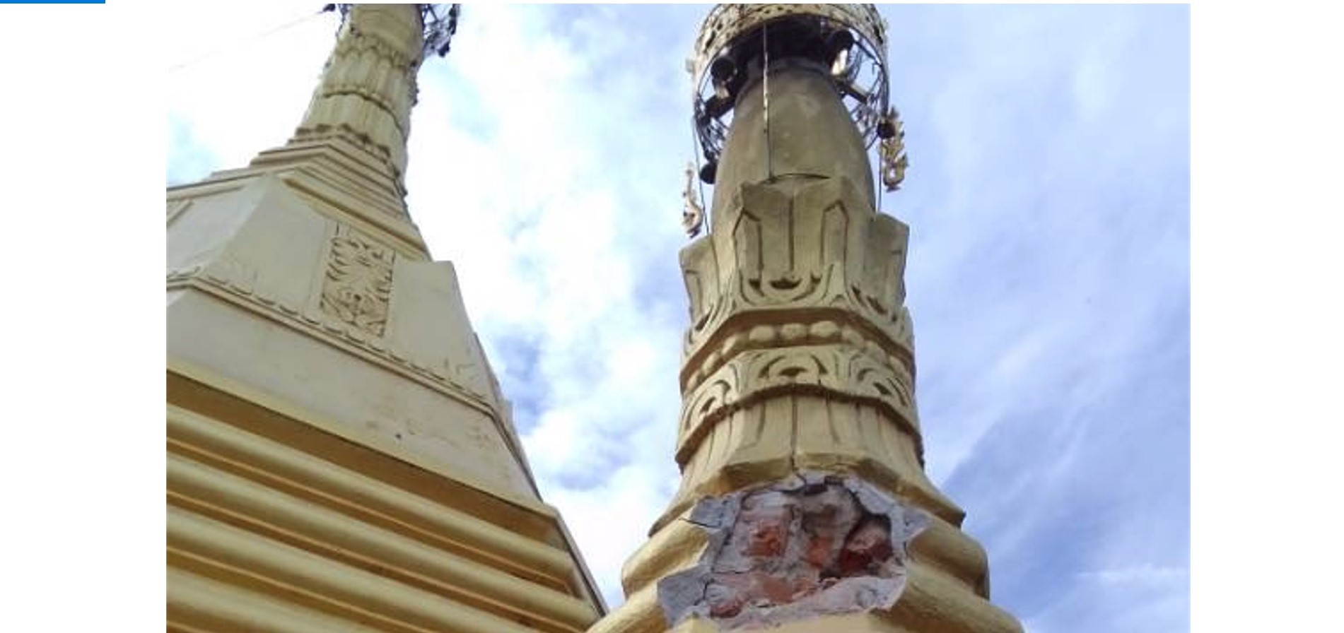 ကသာမြို့နယ်၌ စစ်တပ်ကလေယာဉ်ဖြင့် ဗုံးကြဲ၊ စေတီဘုရားများထိမှန်ပျက်စီး၊ ကလေးငယ် ၁ ဦး ဒဏ်ရာရ