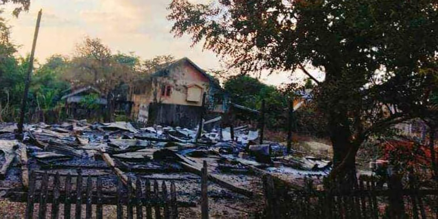 စမ်းမြို့ကျေးရွာကို စစ်ကောင်စီတပ် မီးရှို့၊ အိမ်ခြေ ၁၀၀ ကျော် မီးလောင်ဆုံးရှုံး