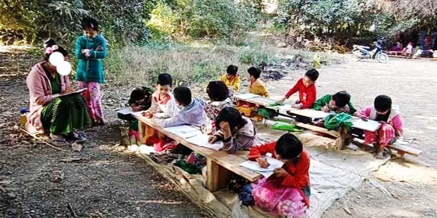 ရေစကြိုတွင် ပြည်သူ့ပညာရေးအစီအစဥ်ဖြင့် ကျောင်းသား/သူ ၄၀၀ ခန့်ကို ပညာသင်ကြားပေးနေ