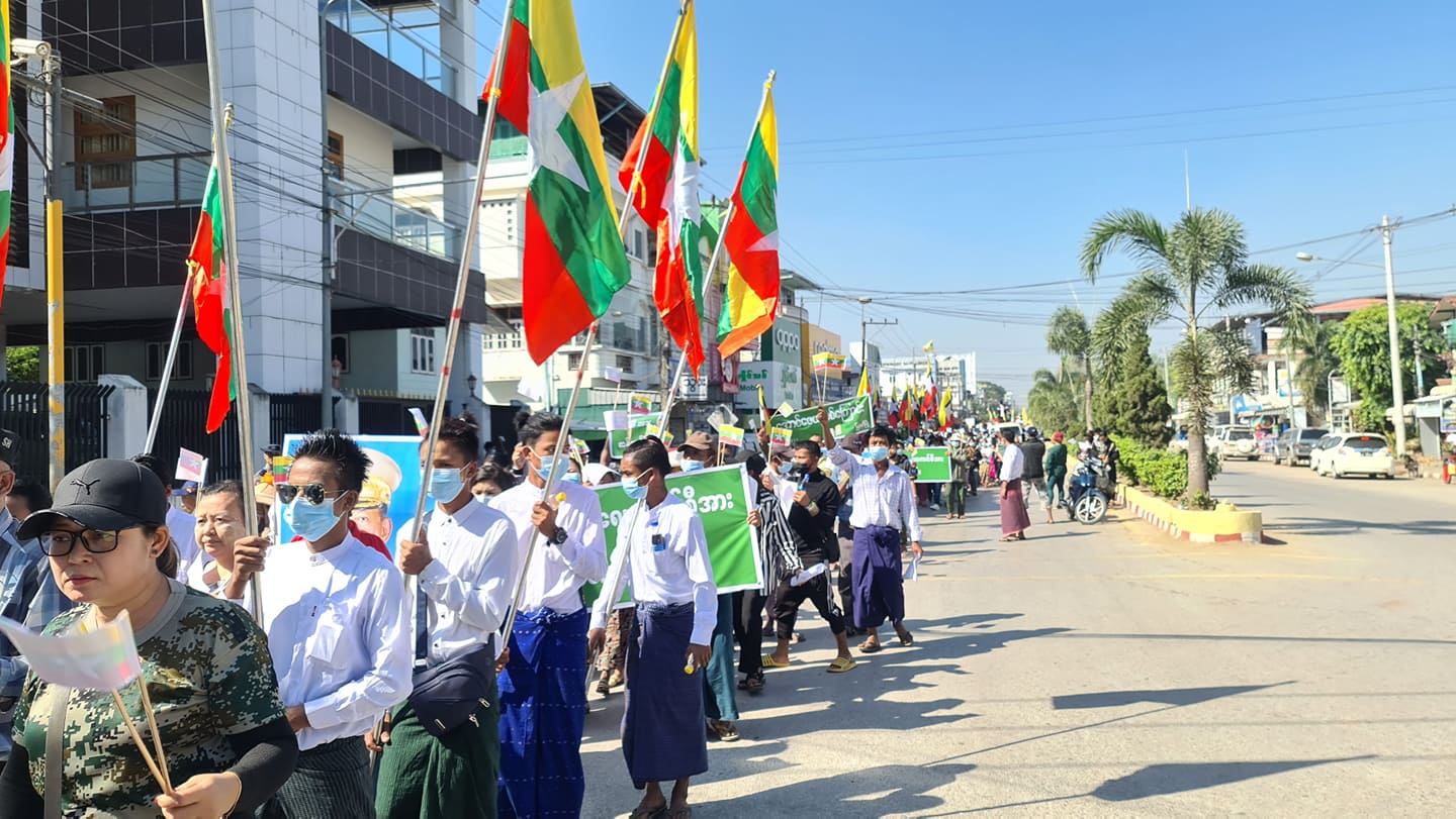 မြဝတီမြို့တွင် တပ်ထောက်ခံပွဲအပြီး မိုင်းပေါက်ကွဲ