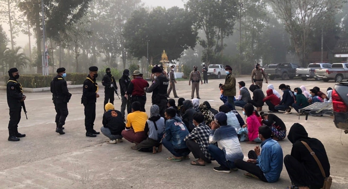 ထိုင်းနိုင်ငံတွင် တရားမဝင် ဝင်ရောက်လာသည့်  မြန်မာနိုင်ငံသား ၂၇၀ ကျော်ဖမ်းဆီးခံရ