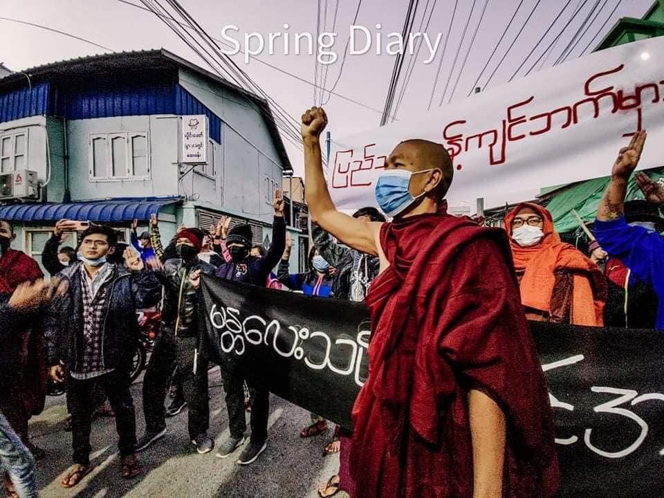 မန္တလေး သံဃာ့သမဂ္ဂ သပိတ်စစ်ကြောင်းက ဆရာတော် ၁ ပါး ဖမ်းဆီးခံရ