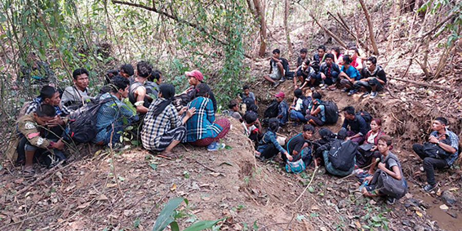 ထိုင်းဘက် တရားမဝင် ဝင်ရောက်သည့် မြန်မာ ၂၆၄ ဦး ဖမ်းဆီးခံရ