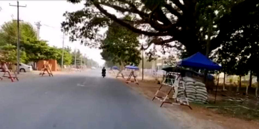 မြစ်ကြီးနားမြို့ပေါ်က စစ်ကောင်စီ စစ်ဆေးရေး ရဲကင်းတစ်ခု ဗုံးခွဲခံရ