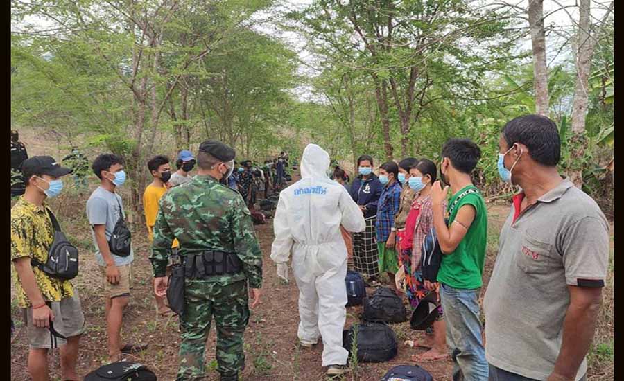 ထိုင်းဘက် တရားမဝင် ဝင်ရောက်သည့် မြန်မာ ၁၇၀ နီးပါး လမ်းပြ ၄ ဦးနှင့်အတူဖမ်းဆီးခံရ