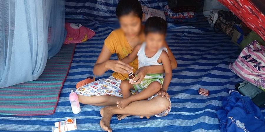 သောင်ရင်းမြစ်ဘေးက စစ်ဘေးရှောင် ကလေးငယ် ၃၀၀ နီးပါး ဝမ်းရောဂါဖြစ်ပွား