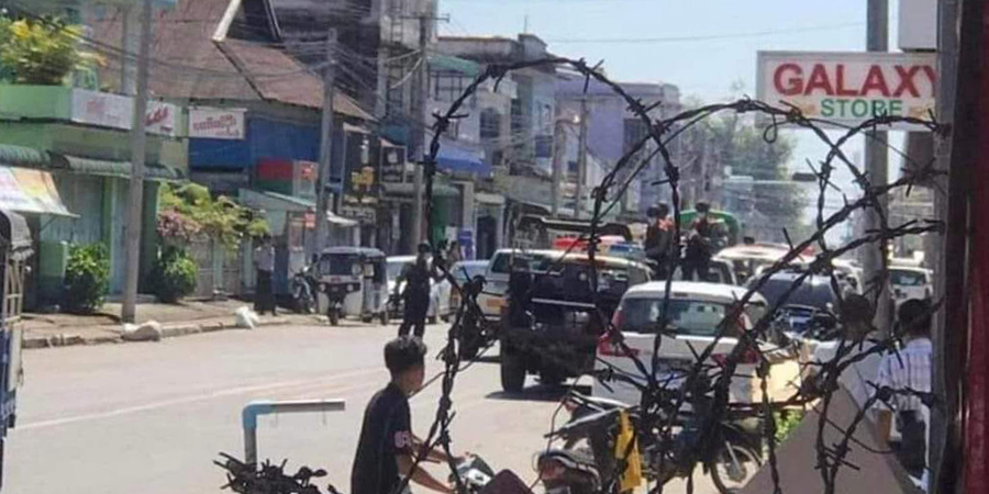 ထားဝယ်မြို့တွင် စစ်ကောင်စီတပ်အင်အား အလုံးအရင်းဖြင့် စစ်ဆေးနေ