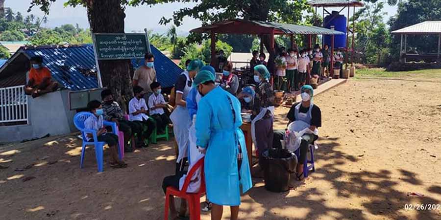ရေးမြို့နယ်တွင် ကိုဗစ်ကူးမှုမြင့်တက်၊ အစင်ကျေးရွာက ကျောင်းသားကျောင်းသူ ၁၆၀ ကျော် ကူးစက်ခံရ