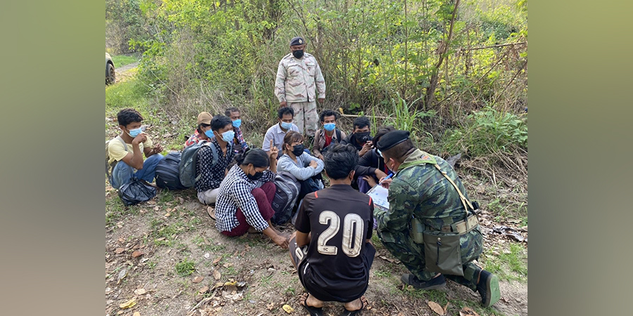 ကန်ကျနပူရီတွင် နေရာပေါင်း ၅ ခုမှ တရားမဝင်မြန်မာ ၆၆ ဦး ဖမ်းဆီးခံရ