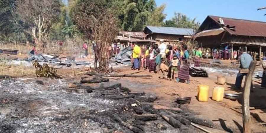 မိုင်းယော်တွင် နေအိမ်မီးလောင်ပြီး ၃ နှစ်အရွယ် ကလေးငယ်နှင့် ဖခင် မီးလောင်သေဆုံး