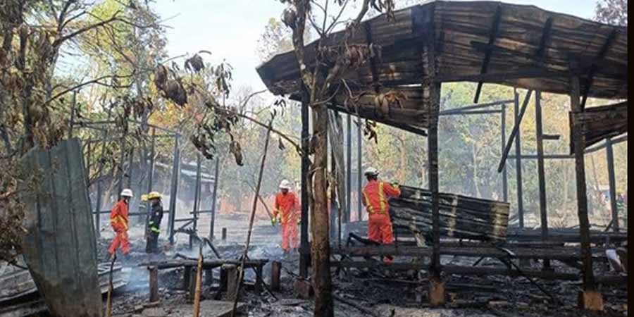 ပုသိမ်မြို့တွင် မီးလောင်မှုကြောင့် နေအိမ် ၇ လုံး ဆုံးရှုံး