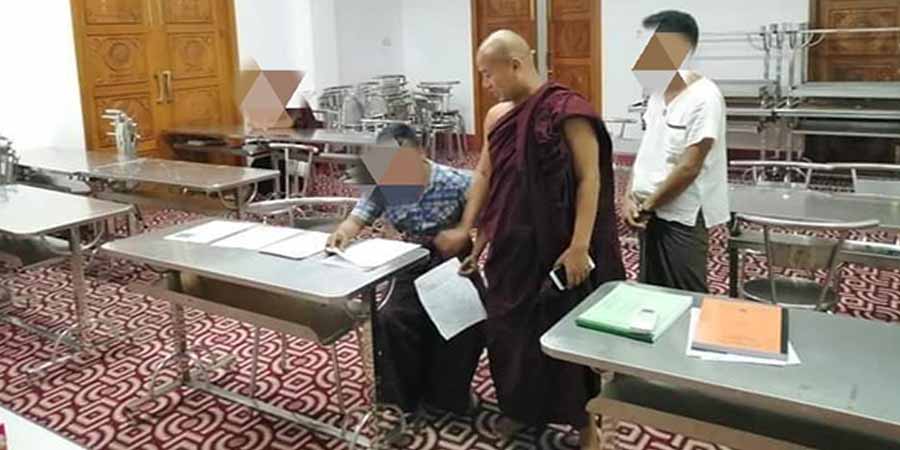 မြို့သစ်မြို့နယ်က ဦးဇင်း ၁ ပါးကို စစ်ကောင်စီတပ် ဖမ်ဆီး