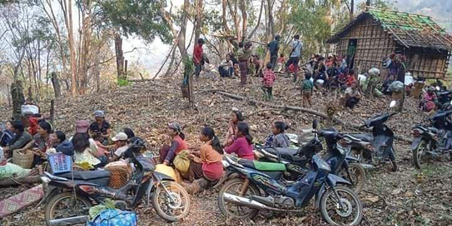 ကန်ပက်လက်မြို့နယ်တွင်း တိုက်ပွဲကြောင့် ဒေသခံ ၉၀၀ ခန့် ထွက်ပြေးပုန်းအောင်းနေရ