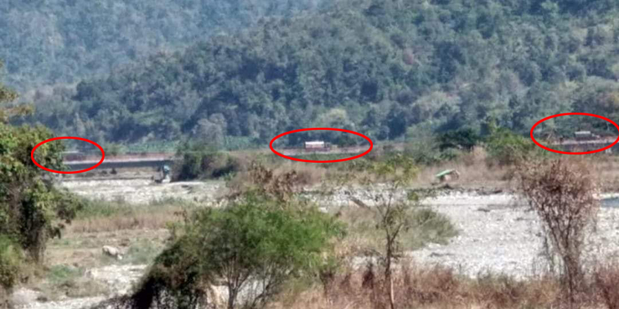 ကျောက်ထုတွင် စစ်ကောင်စီယာဉ်တန်း မိုင်းဆွဲတိုက်ခိုက်ခံရ၊ ၈ ဦးသေဆုံး