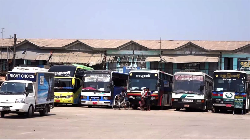 သင်္ကြန်ပိတ်ရက်အတွက် အဝေးပြေးကားခ နှစ်ဆနီးပါး ဈေးတက်
