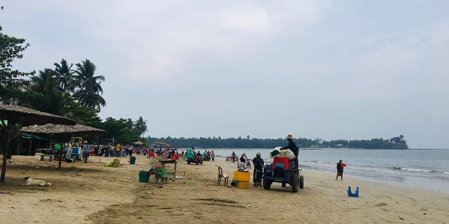 မုန်တိုင်းကြောင့် ချောင်းသာကမ်းခြေမှ ဧည့်သည်များကို ပြန်လွှတ်