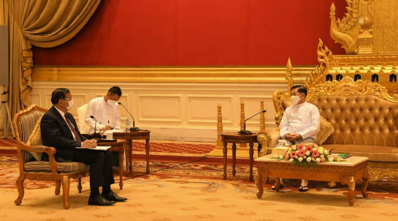 အာဆီယံအထူးကိုယ်စားလှယ် စစ်ခေါင်းဆောင်နှင့် တွေ့ဆုံဆွေးနွေး၊ သပိတ်အင်အားစုများ ကန့်ကွက်