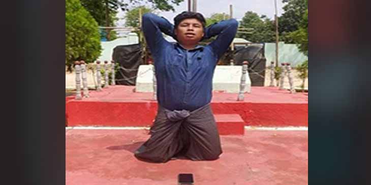 စစ်ကိုင်းတွင်  ဖမ်းဆီးခံ လူငယ် ၁ ဦး၏မိသားစုထံက စစ်ကောင်စီ ငွေညှစ်