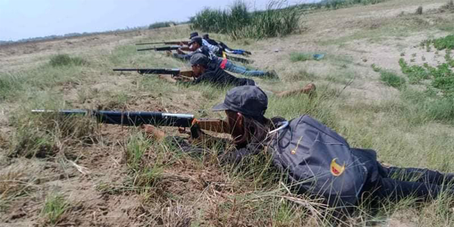 ပုလဲမြို့နယ်တွင် စစ်ကောင်စီတပ်ကို မြန်မာ့တော်ဝင်နဂါးတပ်မတော် တိုက်ခိုက်