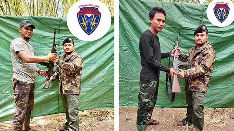 စစ်ကောင်စီဒုတပ်ရင်းမှူး ၁ ဦးနှင့် တပ်သား ၁ ဦး လက်နက်နှင့်အတူ ပြည်သူ့ရင်ခွင်ခိုလှုံ အလင်းဝင်