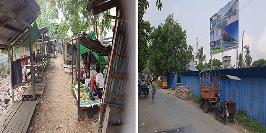 စစ်တွေမြို့က အသစ်ဆောက်နေသည့် မိဇံစျေး၌ ဆိုင်ခန်းနေရာပြန်ပေးရန် မူလဈေးသည်များ တောင်းဆို