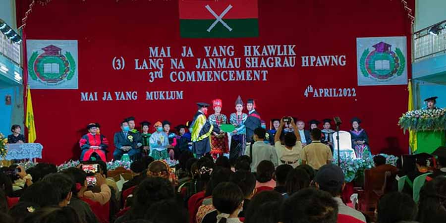 ကေအိုင်အေ ထိန်းချုပ်နယ်မြေရှိ  မိုင်ဂျာယန်ကောလိပ် ဘွဲ့နှင်းသဘင် (ဓာတ်ပုံ)